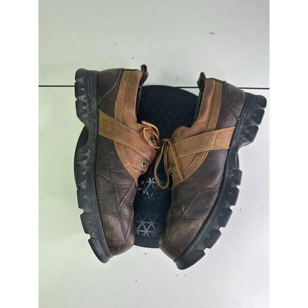 Polo Sport Ralph Lauren Boots 10.5 Dover Duck Leather Brown Buckle Ankle MB2432